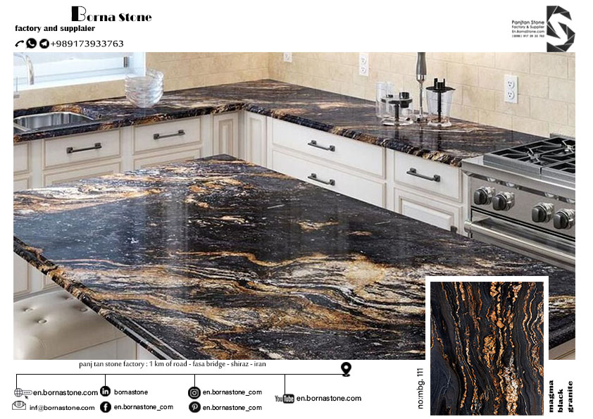 magma black granite