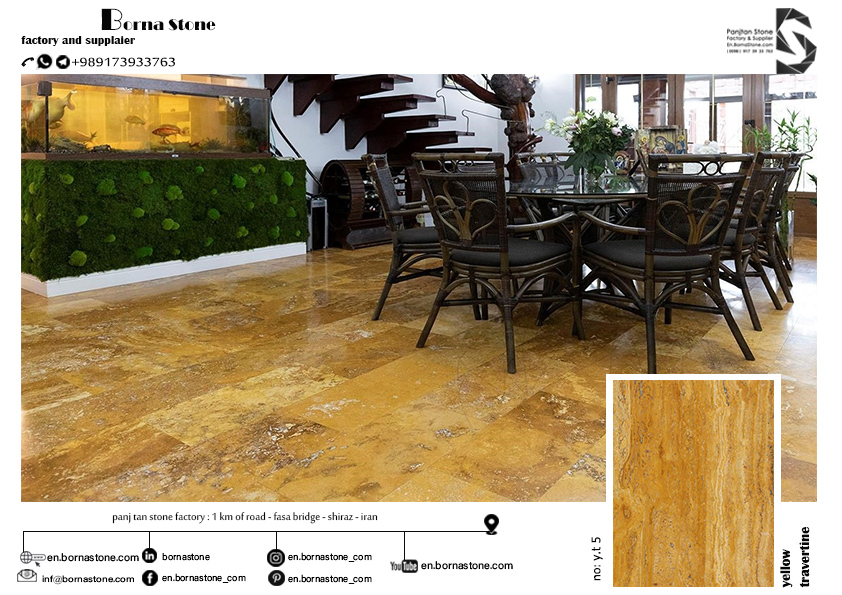 yellow travertine