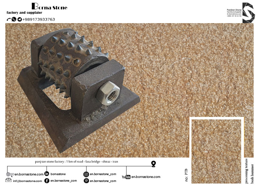 processing texture bush hammer stone