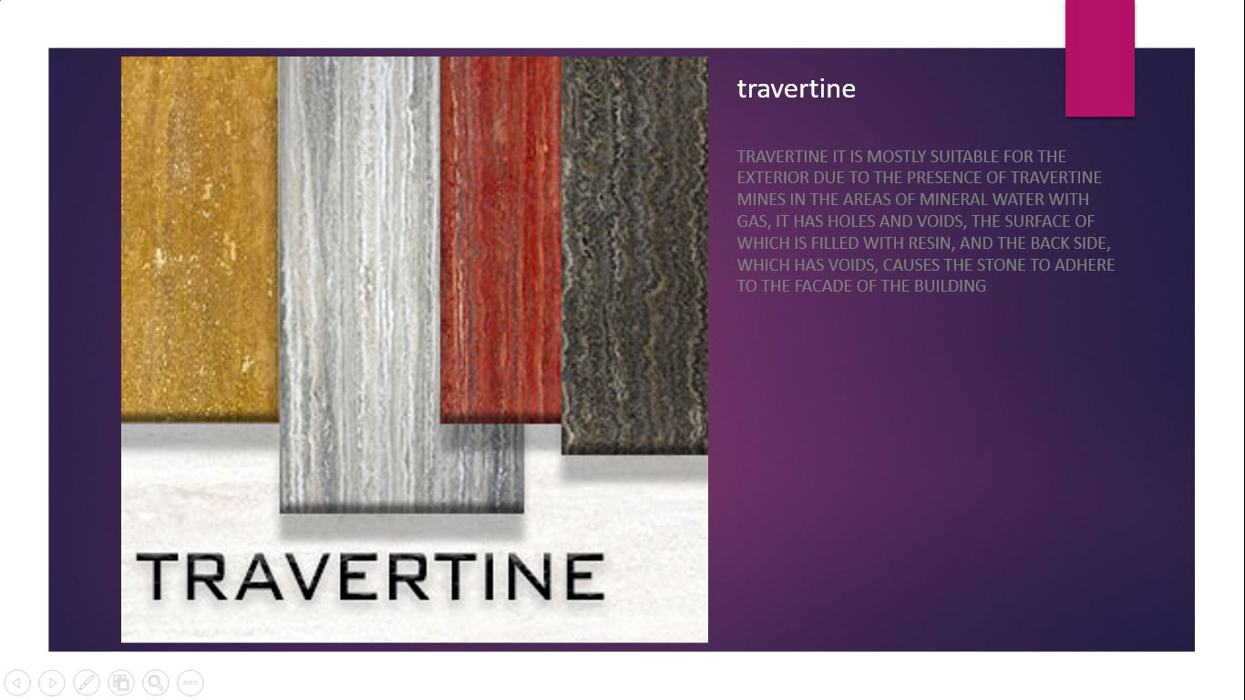 catalog of travertine stones